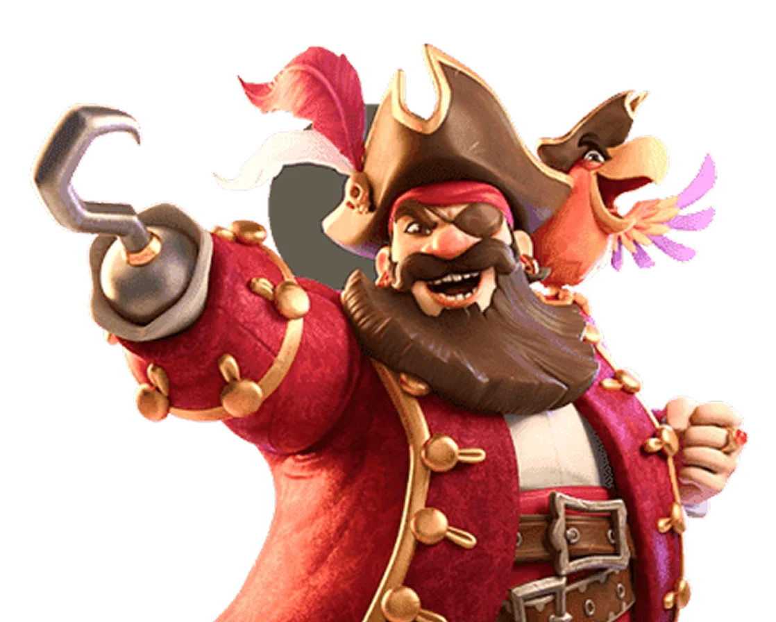 Pirata de slot com moedas